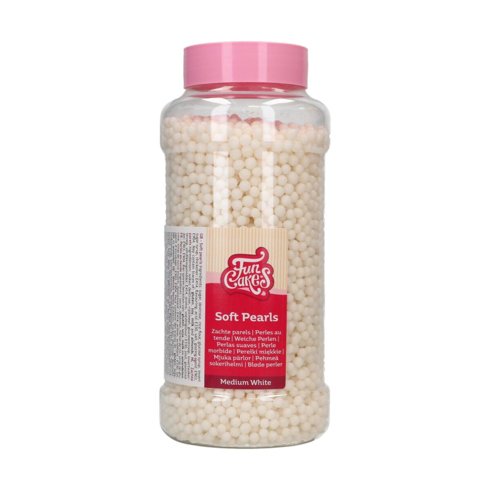 FunCakes zachte parels 5 mm White 600 g