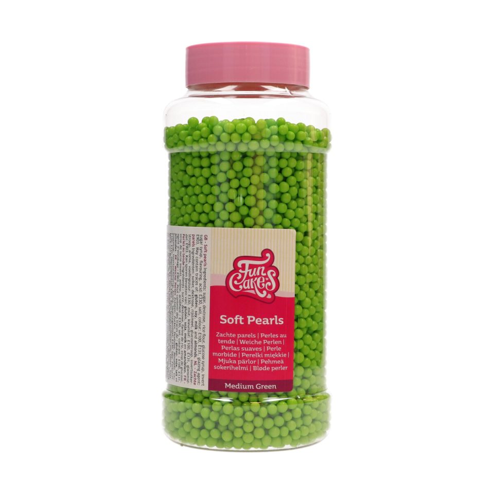 FunCakes zachte parels 5 mm Green 600 g