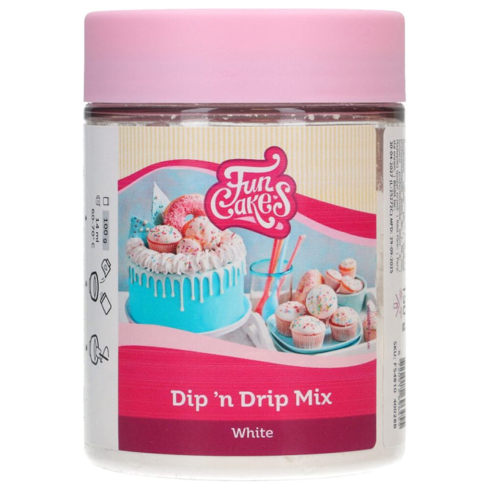 FunCakes mix voor Dip 'n Drip White 150 g