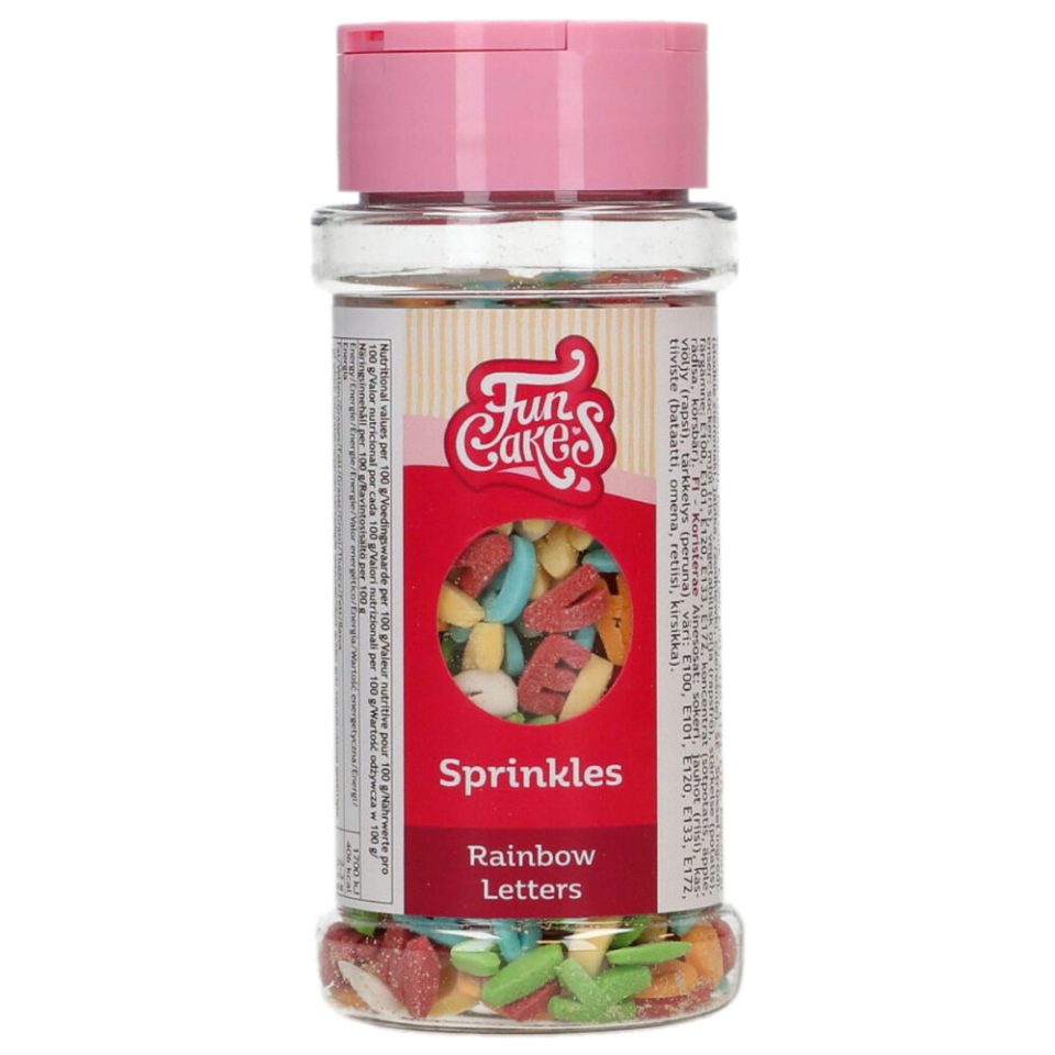 FunCakes Sprinkle Mix Rainbow Letters 50 g