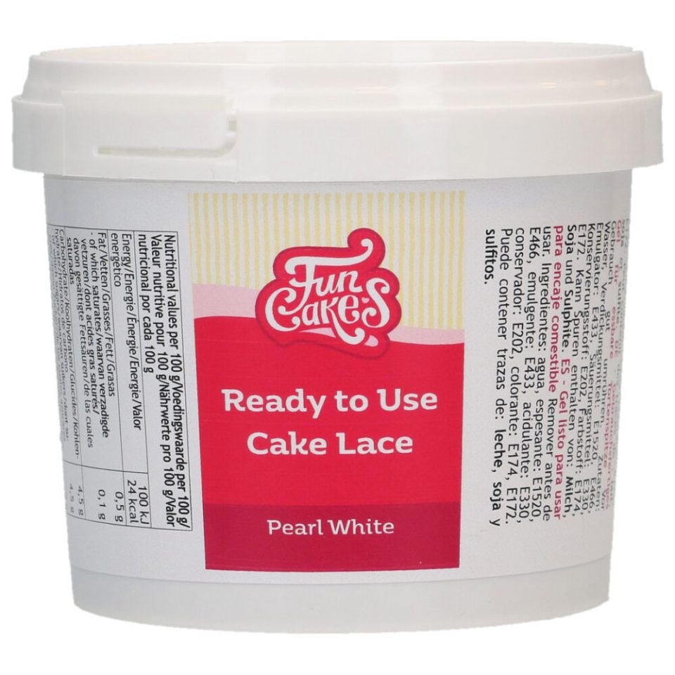 FunCakes Cake Lace Ready to Use Pearl White 200 g