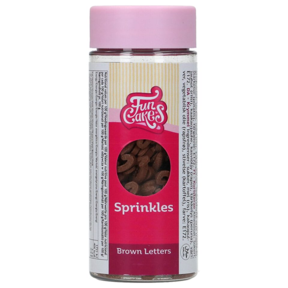 FunCakes Brown Letters 50 g
