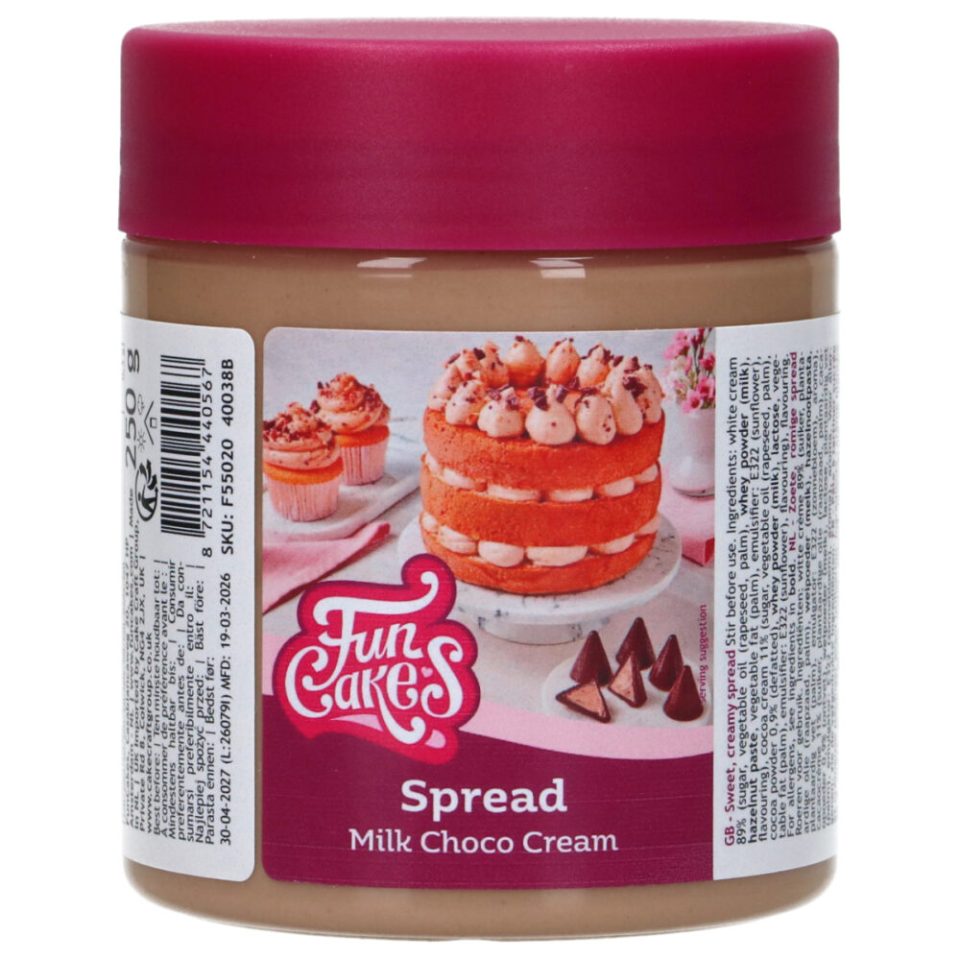 FunCakes Spread Milk Choco Cream 250 g
