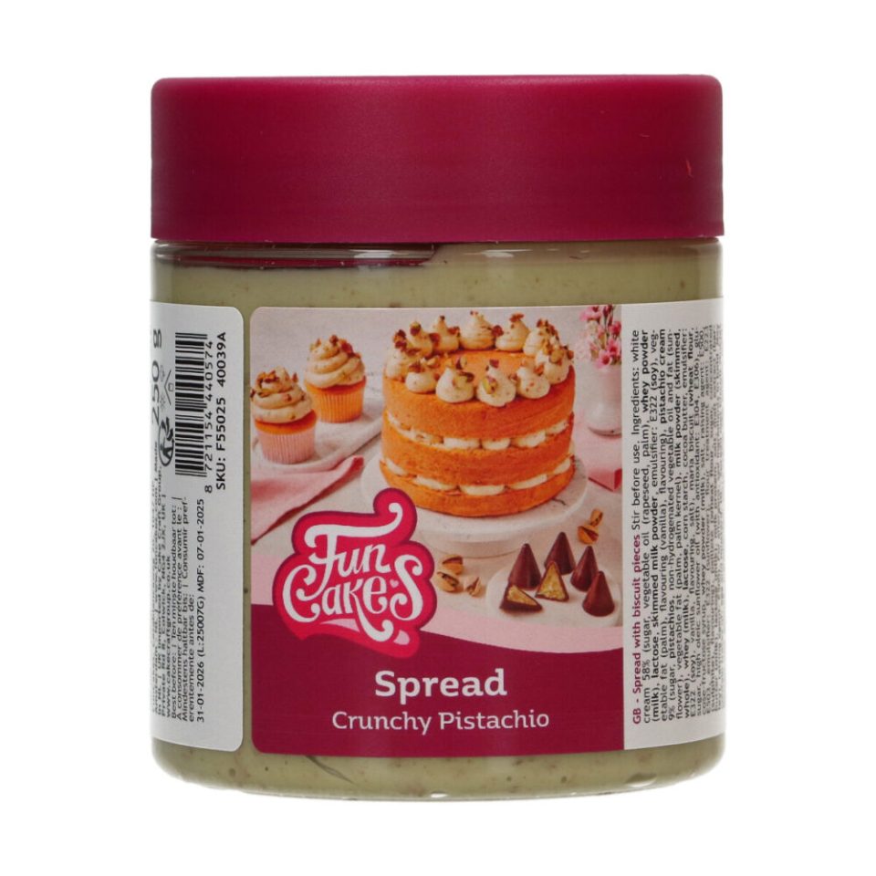 FunCakes Spread Crunchy Pistachio 250 g