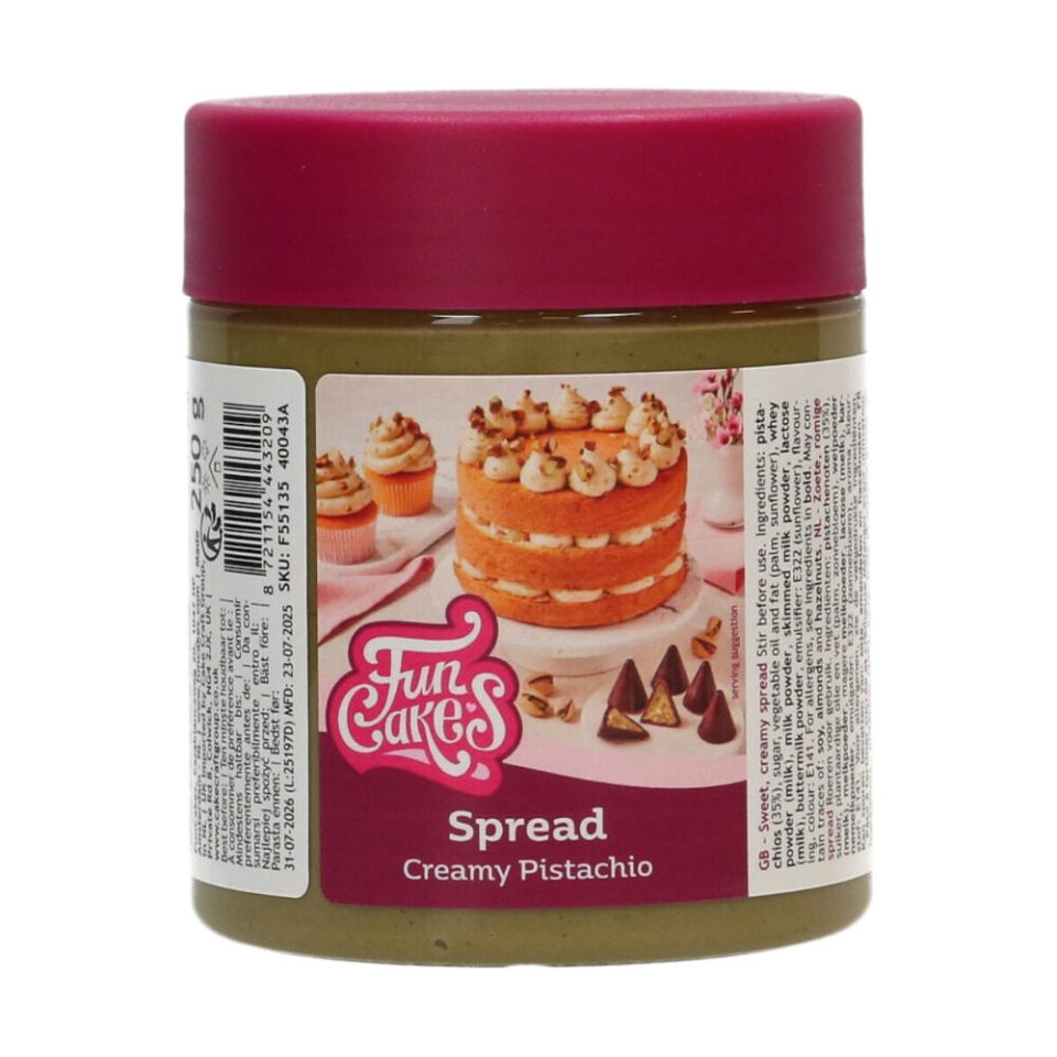 FunCakes Spread Creamy Pistachio 35% 250 g