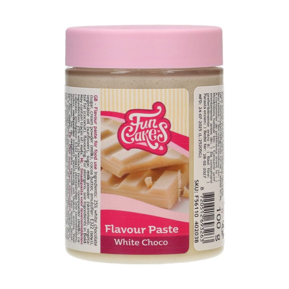 FunCakes smaakpasta White Choco 100 g