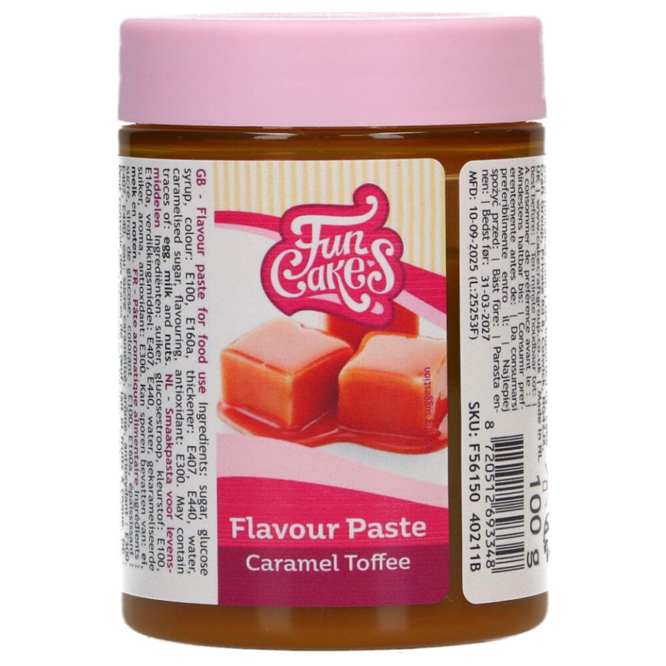 FunCakes smaakpasta Caramel Toffee 100 g