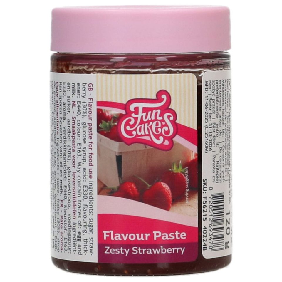 FunCakes smaakpasta Zesty Strawberry 120 g