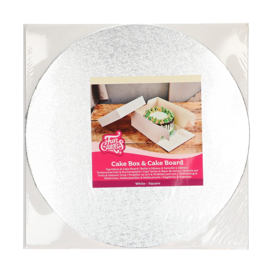 FunCakes taartdoos and rond cakeboard 30x30x15 cm