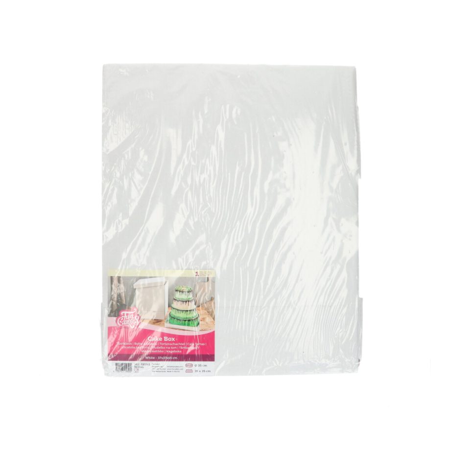 FunCakes taartdoos White 37x37x45 cm 1 stuk