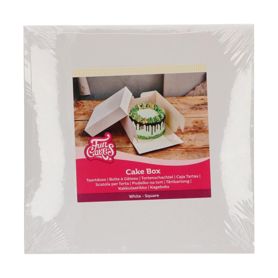 FunCakes taartdoos White 40x40x15 cm 1 stuk