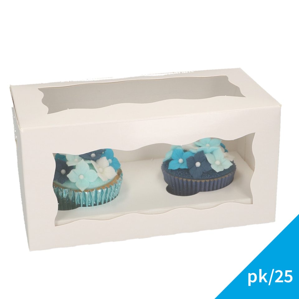 FunCakes cupcakedoos White 2 25 stuks