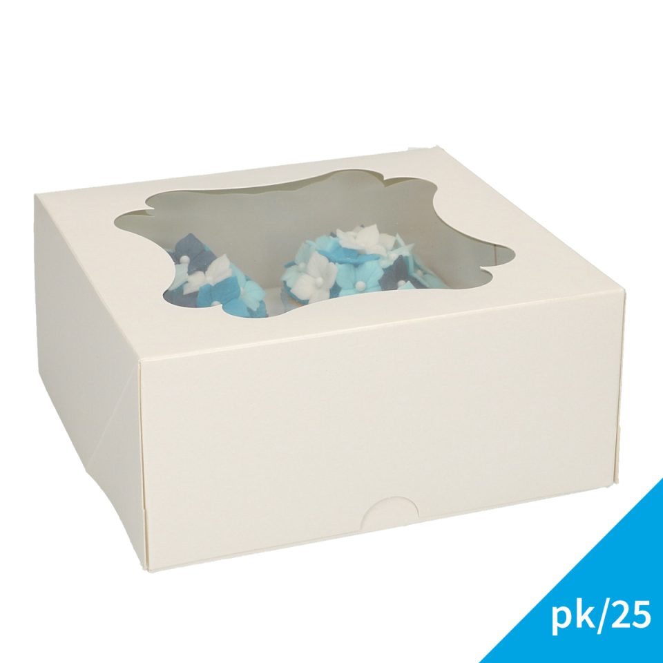 FunCakes cupcakedoos White 4 25 stuks
