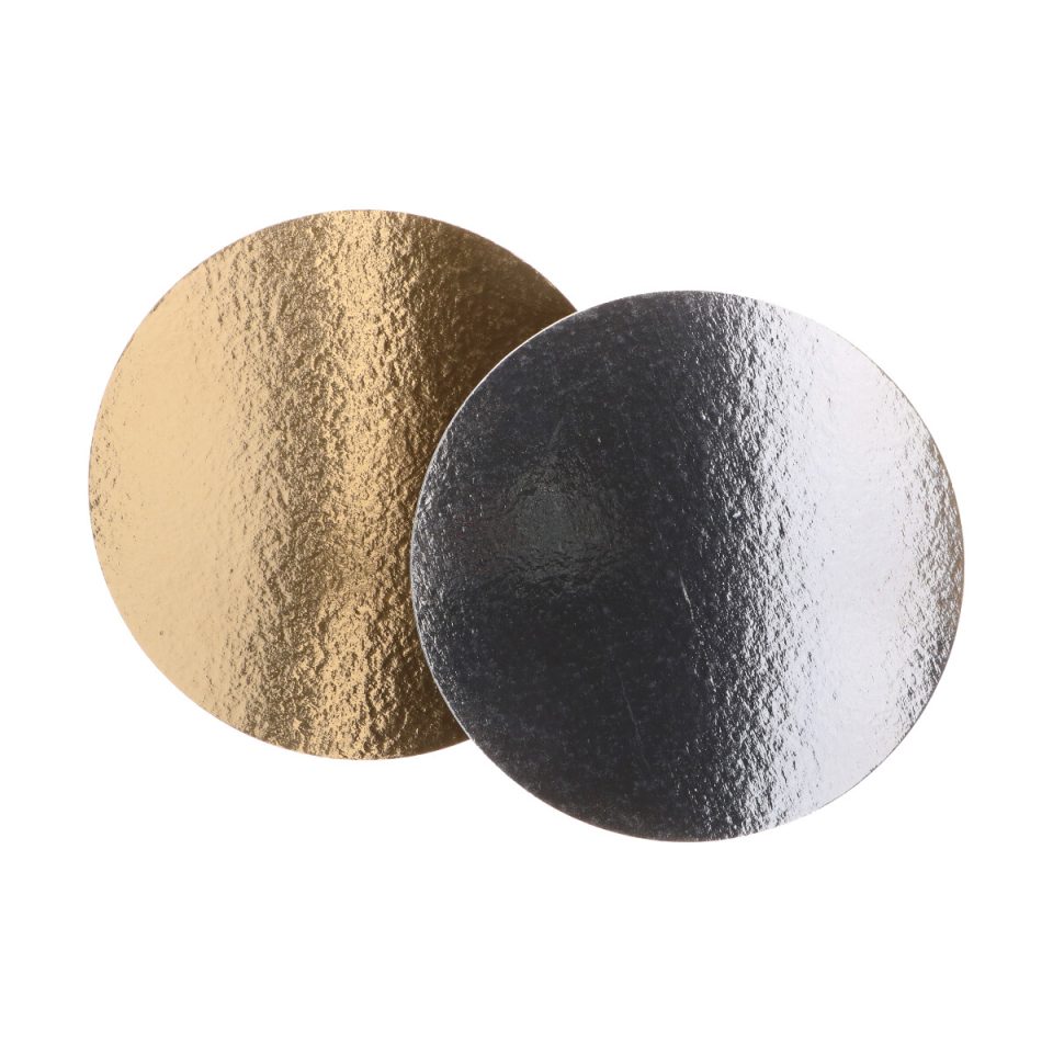 FunCakes Cake Card rond Gold/Silver Ø20 cm 3 stuks