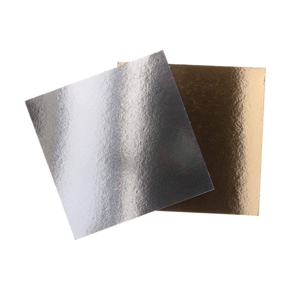 FunCakes Cake Card vierkant Gold/Silver 30x30 cm 100 stuks