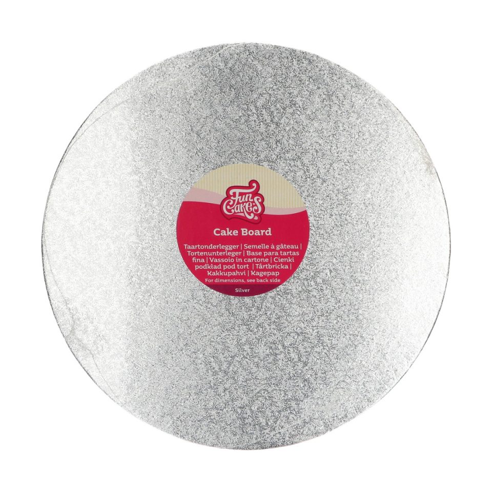 FunCakes cakeboard rond Silver Ø30,5 cm