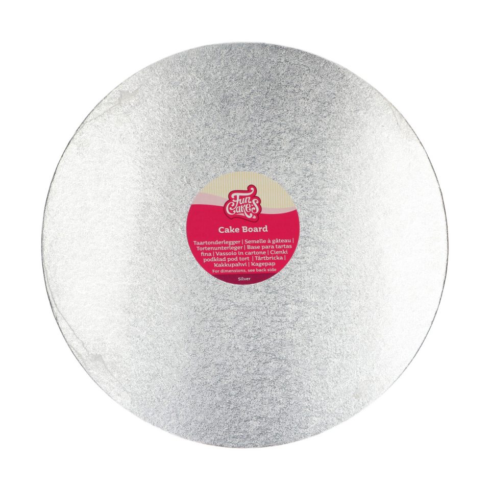 FunCakes cakeboard rond Silver Ø35 cm