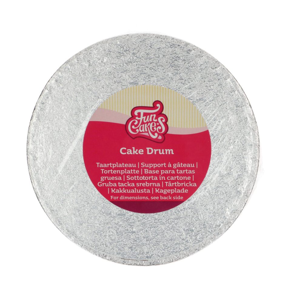 FunCakes cake drum rond Silver Ø17,5 cm