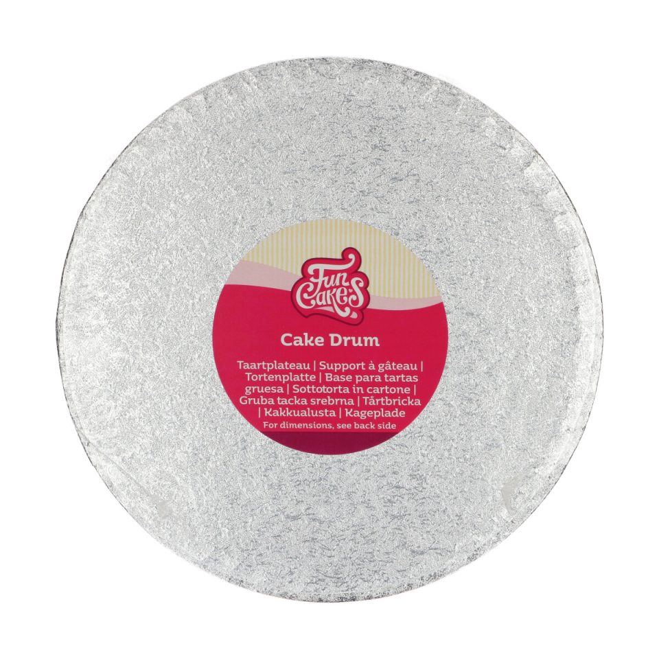 FunCakes cake drum rond Silver Ø22,5 cm