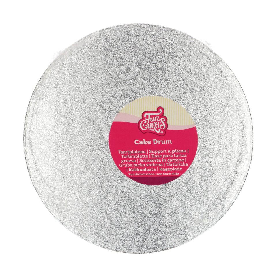 FunCakes cake drum rond Silver Ø25 cm