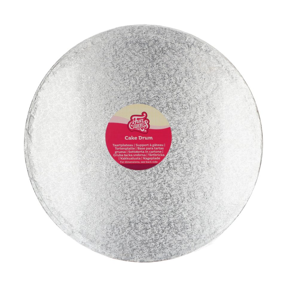 FunCakes cake drum rond Silver Ø35,5 cm