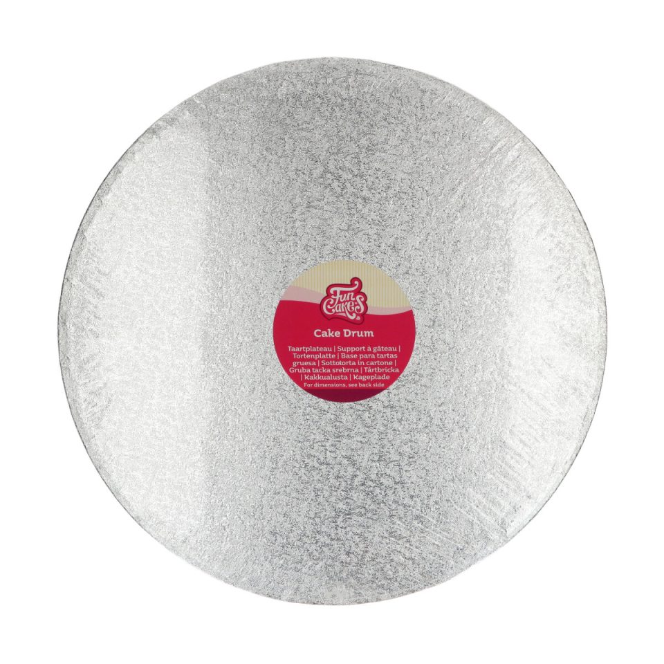 FunCakes cake drum rond Silver Ø38 cm