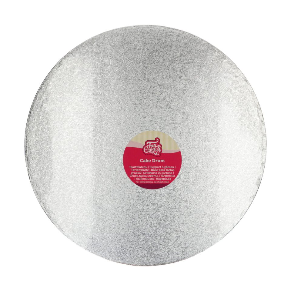 FunCakes cake drum rond Silver Ø40,5 cm