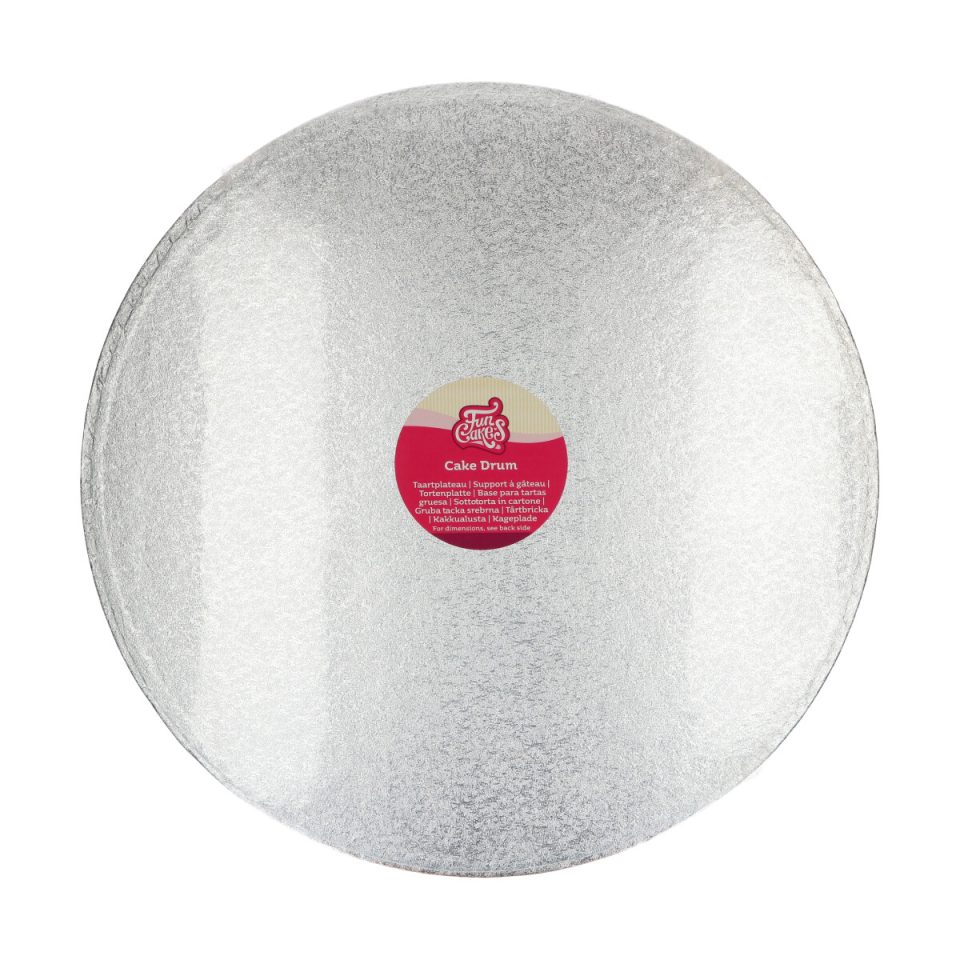 FunCakes cake drum rond Silver Ø45,5 cm