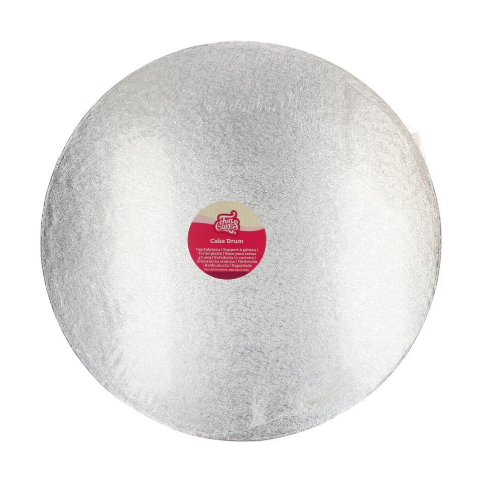 FunCakes cake drum rond Silver Ø50,5 cm