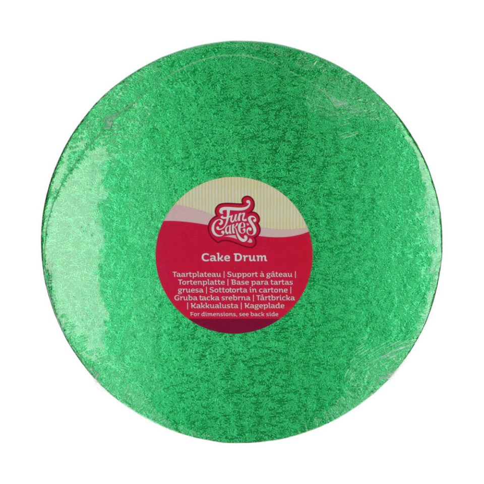 FunCakes cake drum Round Green Ø25 cm