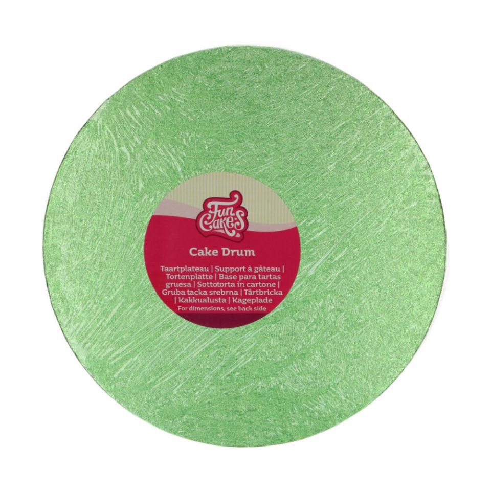 FunCakes cake drum Round Light Green Ø25 cm