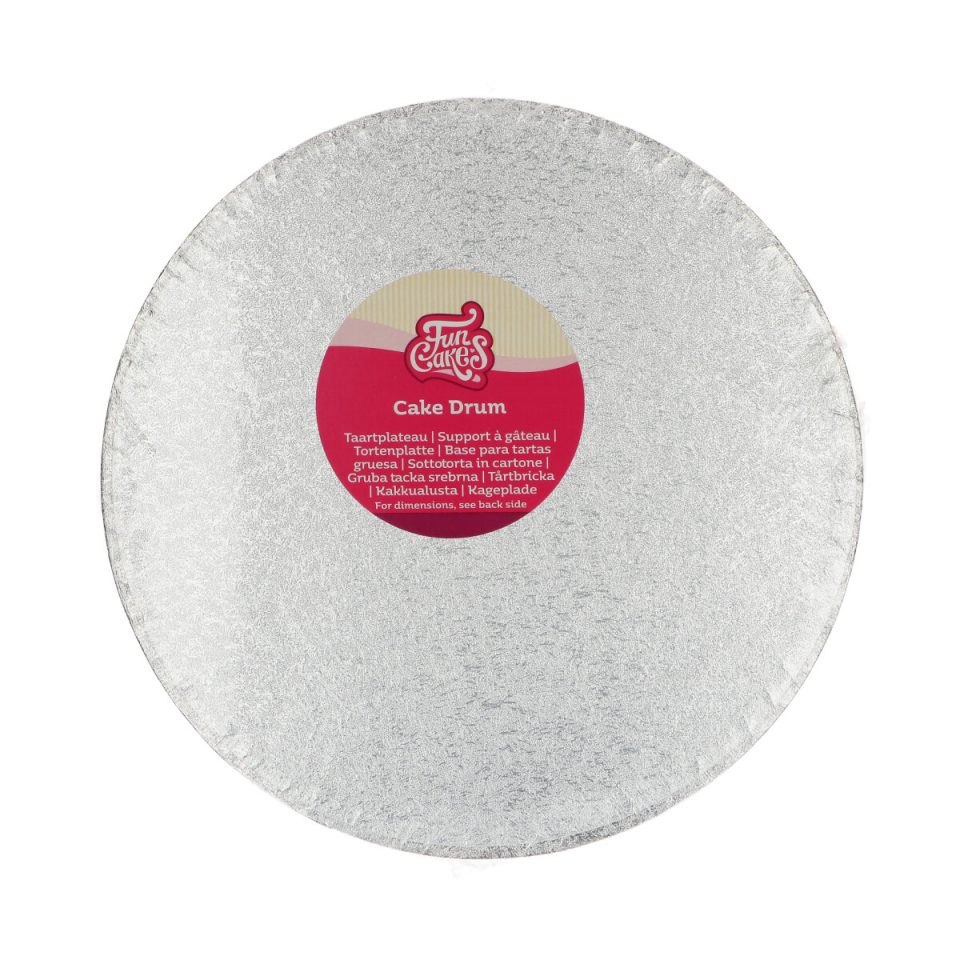 FunCakes cake drum rond Silver Ø27,5 cm