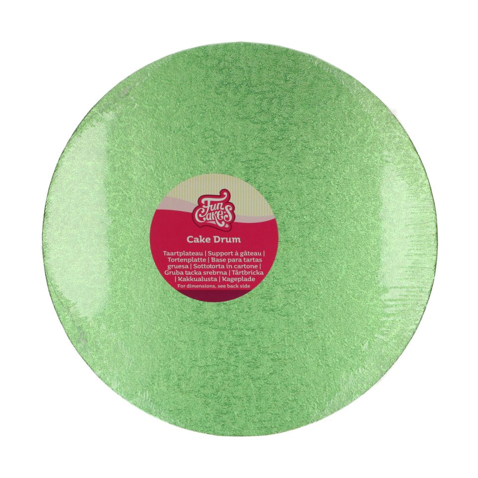FunCakes cake drum rond Light Green Ø30,5 cm