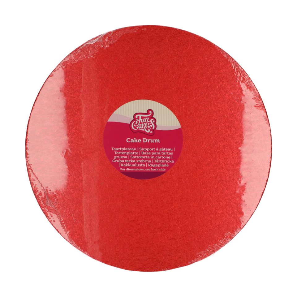 FunCakes cake drum rond Red Ø30,5 cm