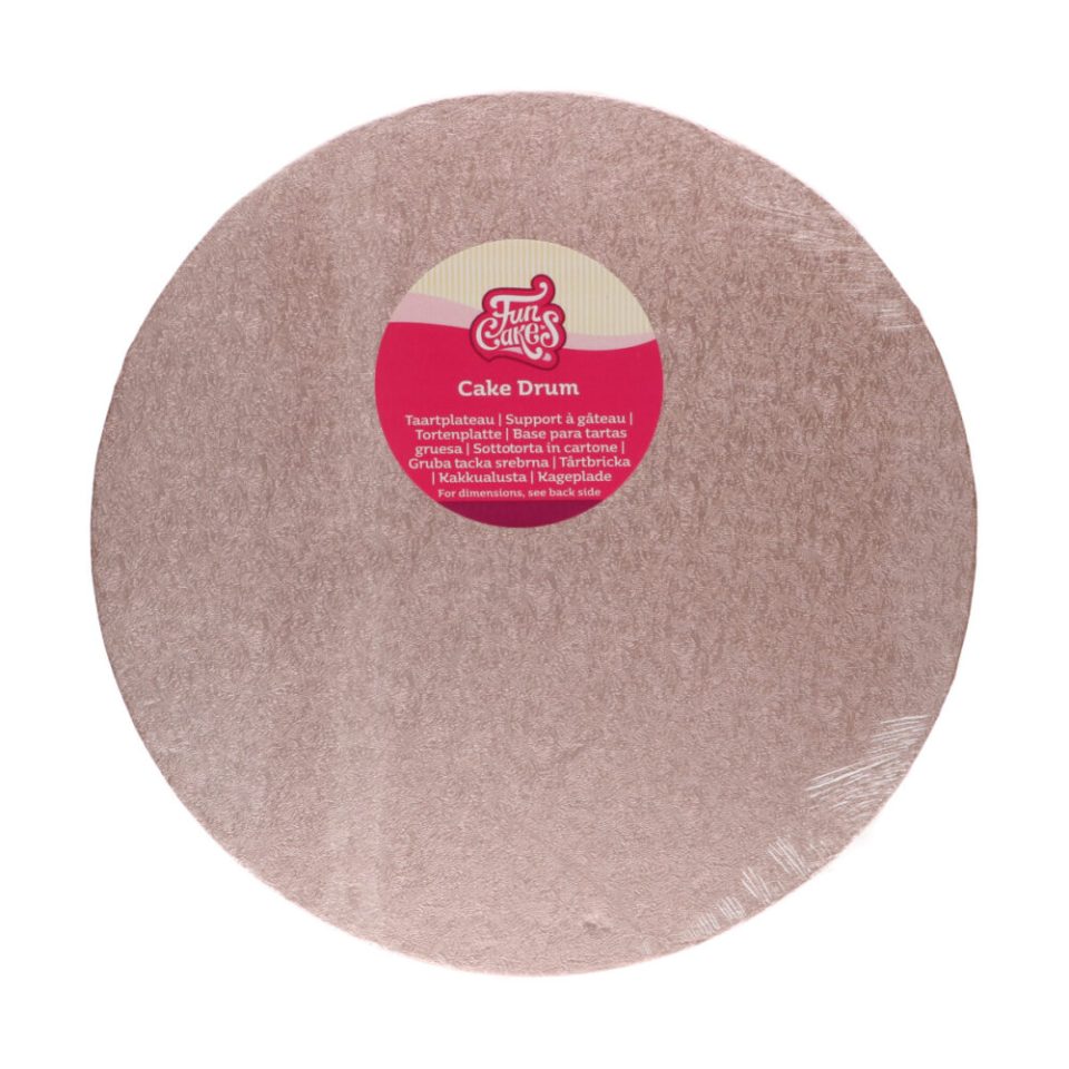FunCakes cake drum Round Rosé Gold Ø30,5 cm