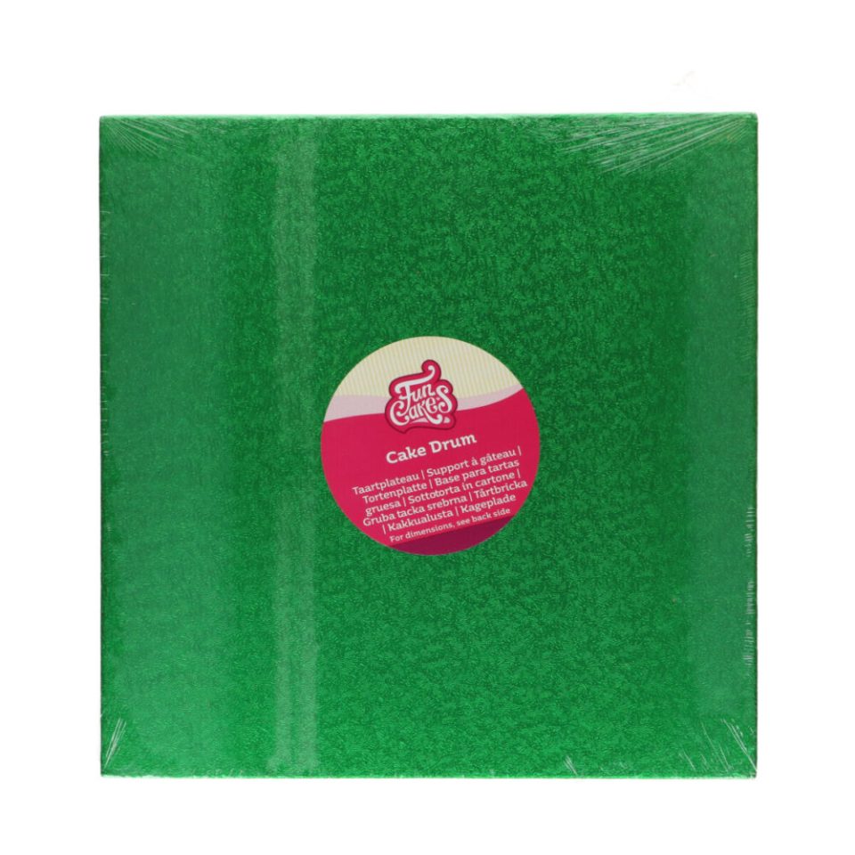 FunCakes cake drum Square Green 30,5 cm