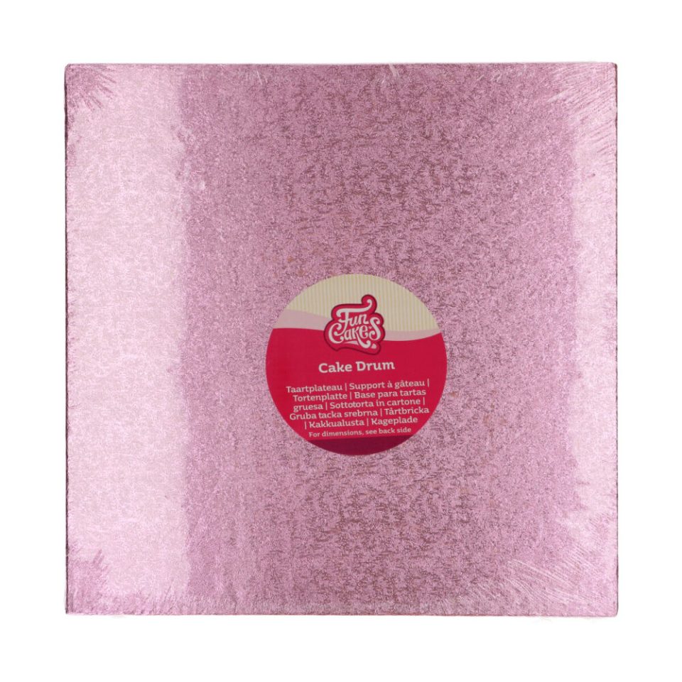 FunCakes cake drum Square Pink 30,5 cm