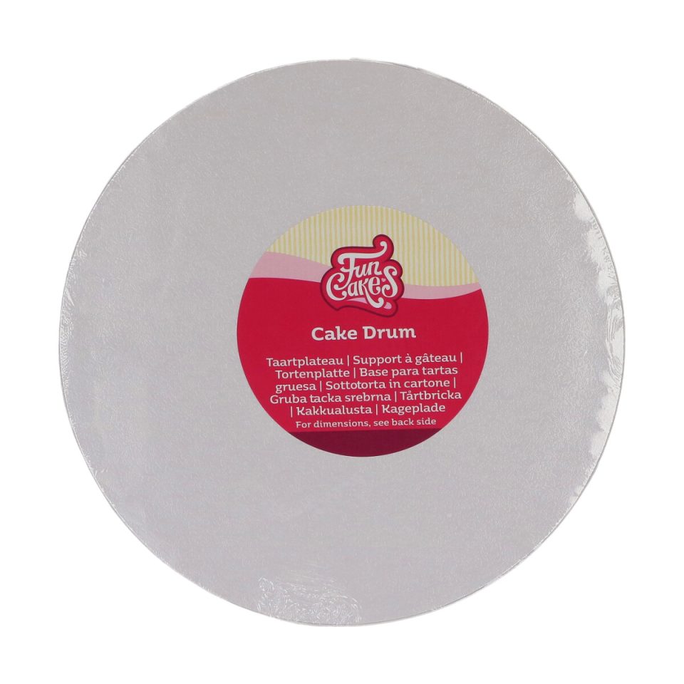 FunCakes cake drum rond White Ø22,5 cm