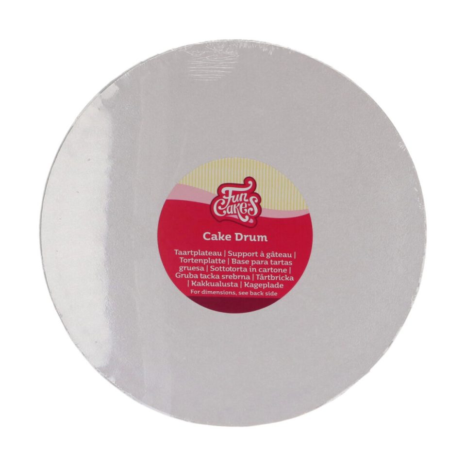 FunCakes cake drum Round White Ø25 cm