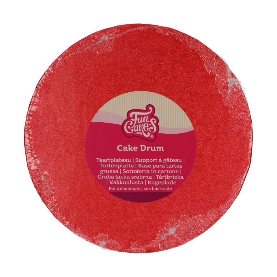 FunCakes cake drum rond Red Ø20 cm