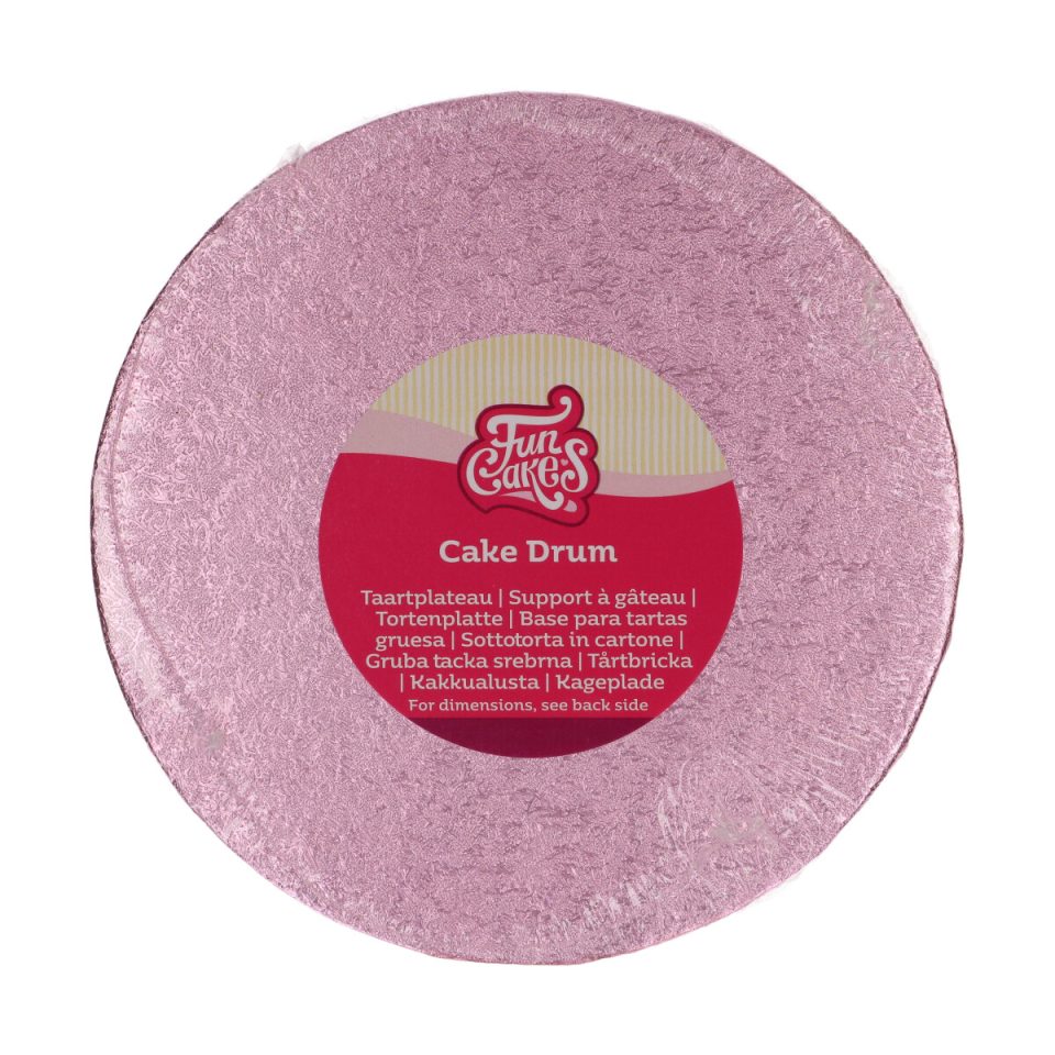 FunCakes cake drum rond Pink Ø20 cm