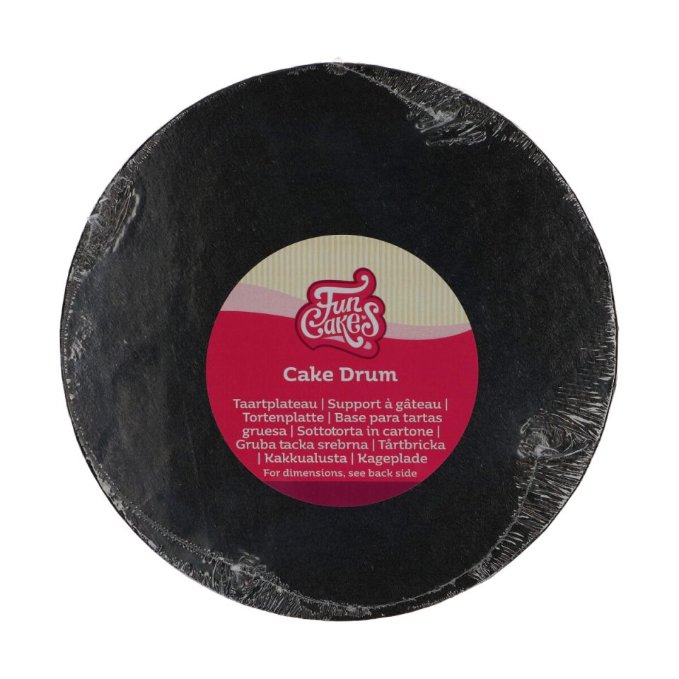 FunCakes cake drum rond Black Ø20 cm