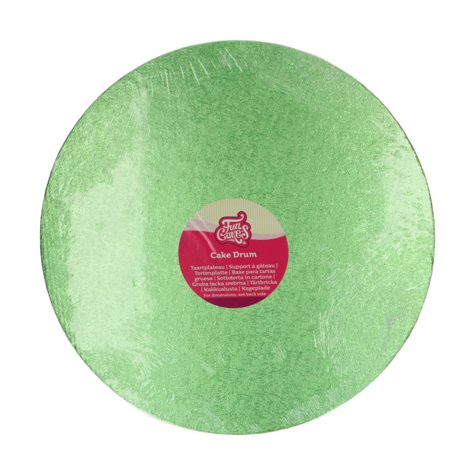 FunCakes cake drum rond Light Green Ø35,5 cm