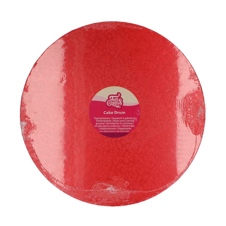 FunCakes cake drum rond Red Ø35,5 cm
