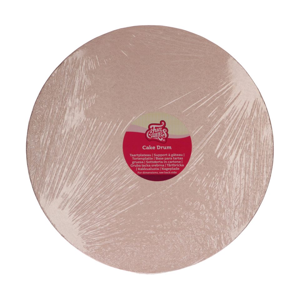 FunCakes cake drum rond Rosé Gold Ø35,5 cm