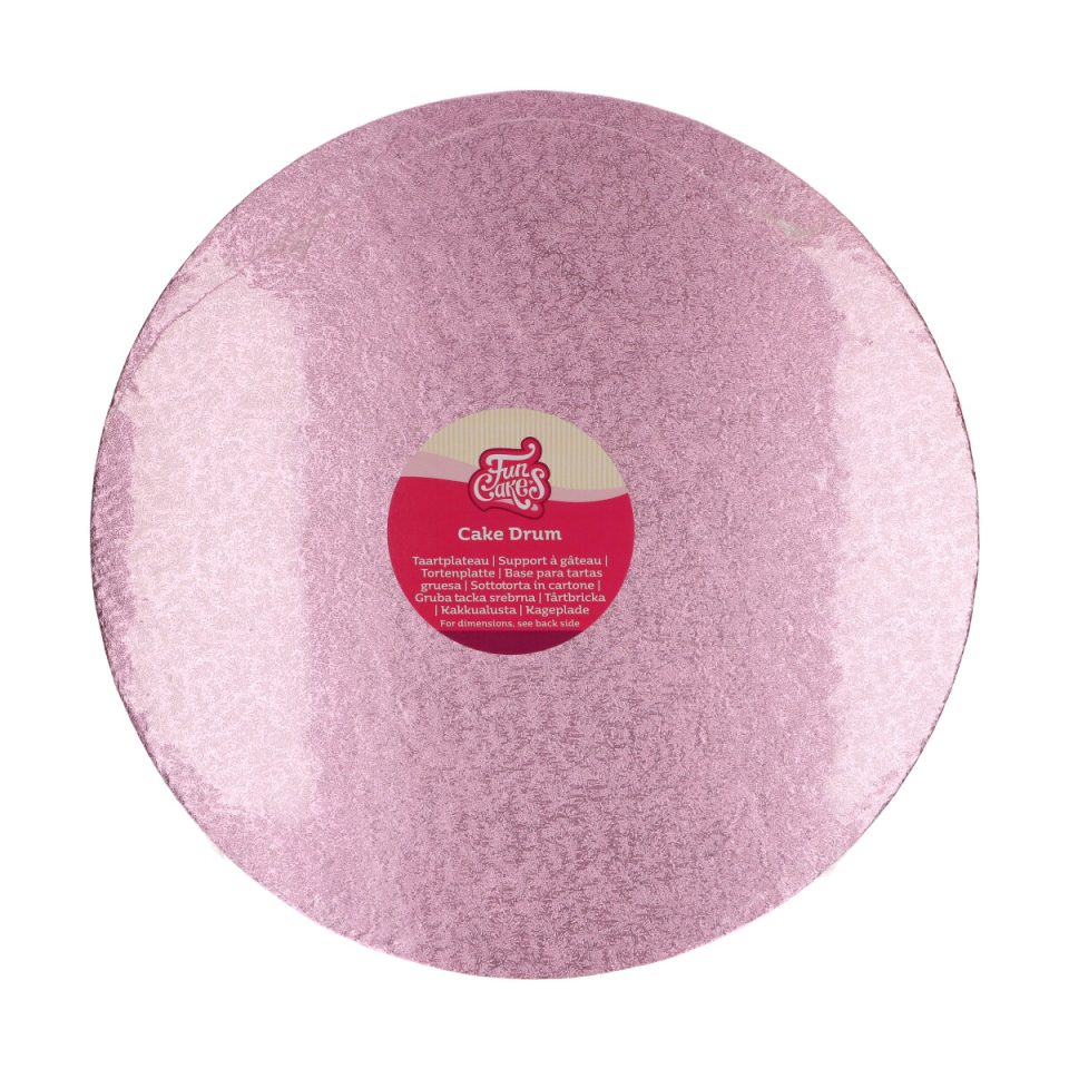 FunCakes cake drum rond Pink Ø35,5 cm