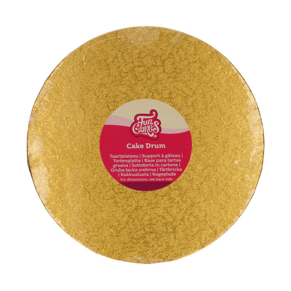 FunCakes cake drum rond Gold Ø20 cm