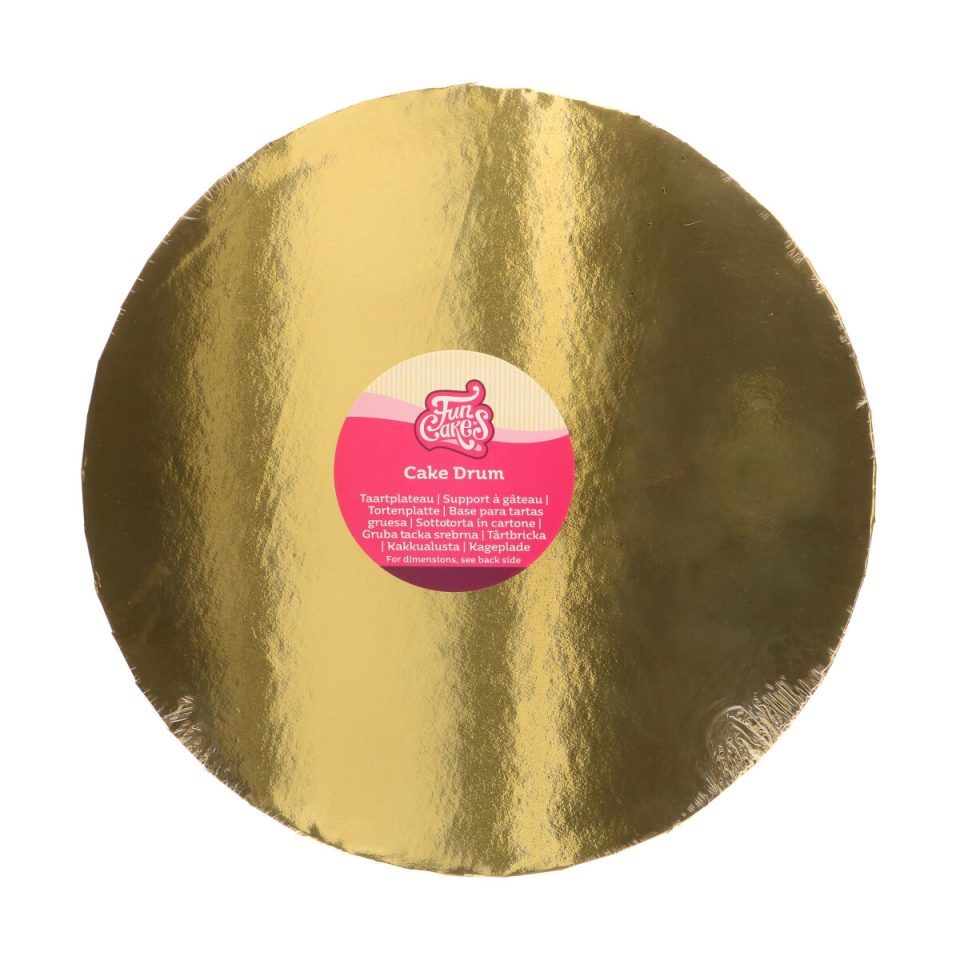 FunCakes cake drum rond Gold Ø33 cm 20 mm
