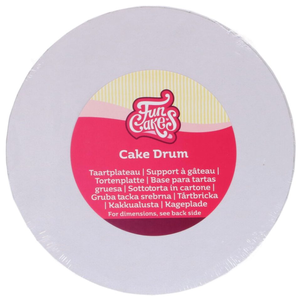 FunCakes cake drum Round White Ø17,5 cm