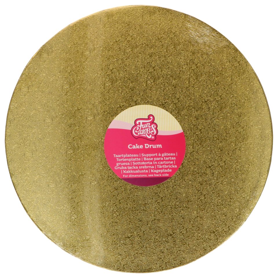 FunCakes cake drum rond Gold Ø33 cm